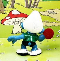 The Smurfs - Schleich - 20227 Table Tennis player Smurf (green shirt)