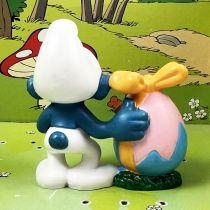 The Smurfs - Schleich - 20490 Easter Smurf  with blue & rose egg