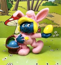 The Smurfs - Schleich - 20497 Easter pink bunny Smurf (Made in Portugal)