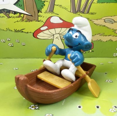 The Smurfs - Schleich - 40219 Smurf in boat