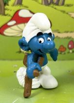 The Smurfs - Schleich - Smurf with crutch (Promotional Figure : Les Paralysés de France)