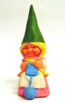 The world of David the Gnome - PVC Figure - Susan knits (pink dress)