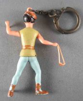 Thierry la Fronde - Articulated Plastic Figure Key Chain - Thierry with Knive & Sling