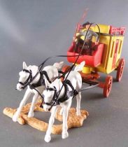 Timpo - Cow-Boys - Wild West Vehicles Series StageCoach 2 White Horses (ref 270)