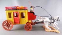 Timpo - Cow-Boys - Wild West Vehicles Series StageCoach 2 White Horses (ref 270)