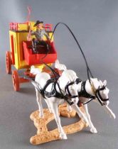 Timpo - Cow-Boys - Wild West Vehicles Series StageCoach 2 White Horses (ref 270)