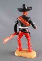 Timpo - Mexicans - Footed Left Arm Down Black Jacket (Pistol & Winchester) Black Hat Red Legs with Right Foot Pointing Ahead