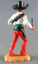 Timpo - Mexicans - Footed rHolding Knife White Jacket Black Hat Red Advancing Legs