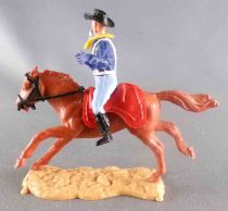 Timpo - Us cavalery (Federate) 1st séries - Mounted Bugler Brown Galloping (Long) Horse Sand Base