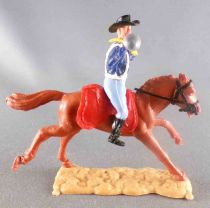 Timpo - Us cavalery (Federate) 1st séries - Mounted Bugler Brown Galloping (Long) Horse Sand Base