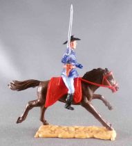 Timpo - Us cavalery (Federate) 1st séries - Mounted Officer Right Arm Bent  (Saber) Dark Brown Galloping Horse