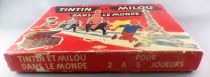 Tintin - Board Game \ Tintin & Snowy around the World\  - Noël Montbrison Games 1969