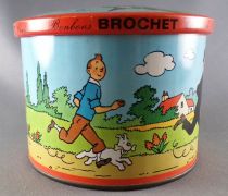 Tintin - Brochet 1965 - Boite à Bonbons en Métal \ La Campagne\ 