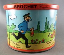 Tintin - Brochet 1965 - Boite à Bonbons en Métal \ La Campagne\ 