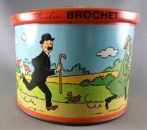 Tintin - Brochet 1965 - Boite à Bonbons en Métal \ La Campagne\ 