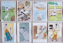 Tintin - Complete set of 64 Honey Bubble Gum Chromos - Snowy Competition