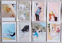 Tintin - Complete set of 64 Honey Bubble Gum Chromos - Snowy Competition