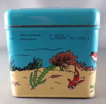 Tintin - Delacre Tin Cookie Box (Rectangular) - Submarine from Rackham the Red