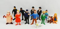 Tintin - Esso Belvision - Série complète de 13 figurines \ Le Lac aux Requins\ 