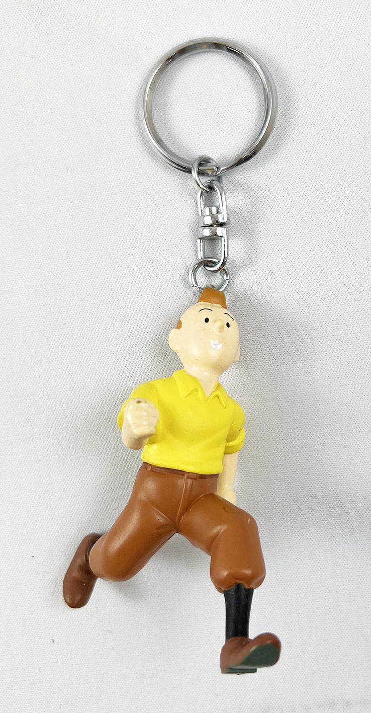 Tintin Figurine Porte Cl S Pvc Moulinsart Tintin Court