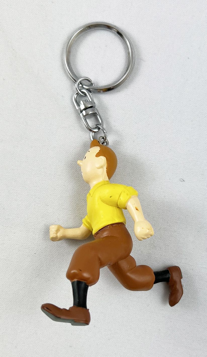 Tintin Figurine Porte Cl S Pvc Moulinsart Tintin Court