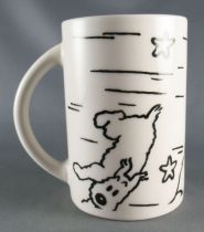 Tintin - Mug White Ceramic Porcelain - Tintin & Snowy