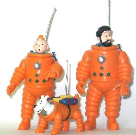 Collection figurines Tintin Lune