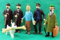 Tintin - Set de 7 Figurines PVC sans license : Tintin, Milou, Haddock, Tournesol et les Dupondt