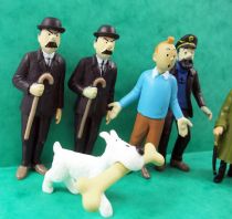 Tintin - Set de 7 Figurines PVC sans license : Tintin, Milou, Haddock, Tournesol et les Dupondt