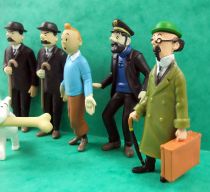 Tintin - Set de 7 Figurines PVC sans license : Tintin, Milou, Haddock, Tournesol et les Dupondt