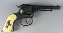 Toy Metal Cap Gun Firecracker Pistol - Pecos Bill Kid 1954 - MMM Mondial