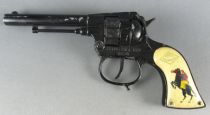 Toy Metal Cap Gun Firecracker Pistol - Pecos Bill Kid 1954 - MMM Mondial