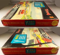 Tri-Ang Minic Motorways France 1530 - Slot Road & Rail Crossing Boxed Set Mercedes Rolls Royce