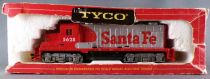 Tyco 235C Ho Usa Santa Fe Loco Diesel Alco Century 430 #5628 Lightning Very Good Worm Box