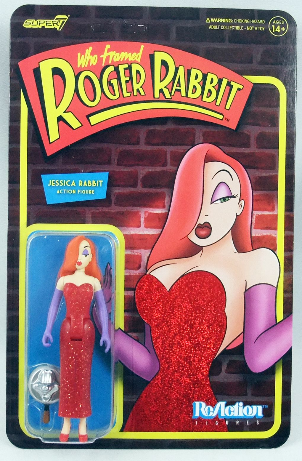 Who Framed Roger Rabbit Super7 Reaction Figure Jessica Rabbit