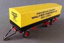 Wiking  25 421 Ho 1:87 Truck Trailer Walter Pieper Removable Cover