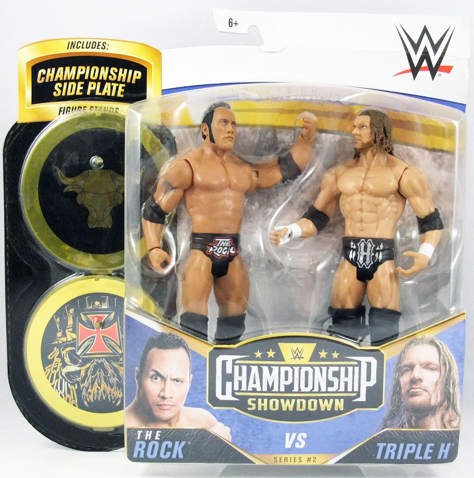 Wwe Mattel The Rock Triple H Championship Showdown Series 2