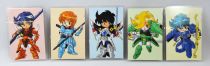 Yoroiden Samurai Troopers (Ronin Warriors) - Set of 5 Official Lami Cards - Sunrise 1989